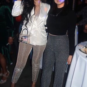 Glitter pants- Dark Gray